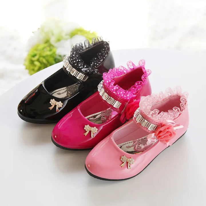 Royal Elegance: Sparkling Beaded Princess Sandals for Girls' Wedding & Party Ensembles