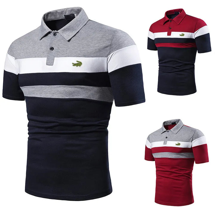 Men's High-quality Cotton Embroidered Polo Shirt  Summer Short Sleeve Tee Shirts Business Casual polo shirt For Men S-8XL
